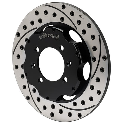 Rear Brake Kit Promatrix 10.85" Drilled & Slotted Rotor for NB2 Mazda MX5 Miata by Wilwood | 140-17644-D