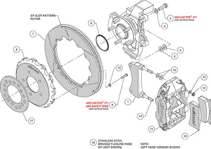 Front Big Brake Kit Superlite 6R 12.88" Anodized Slotted Rotor for NC Mazda MX5 Miata by Wilwood | 140-16039