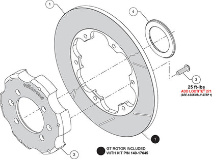 Rear Brake Kit Promatrix 10.85" Drilled & Slotted Rotor for NB2 Mazda MX5 Miata by Wilwood | 140-17644