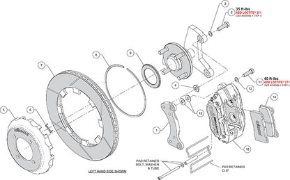 Front Big Brake Kit Dynalite 11.75" Anodized Slotted Rotor for ND Mazda MX5 Miata by Wilwood | 140-17938